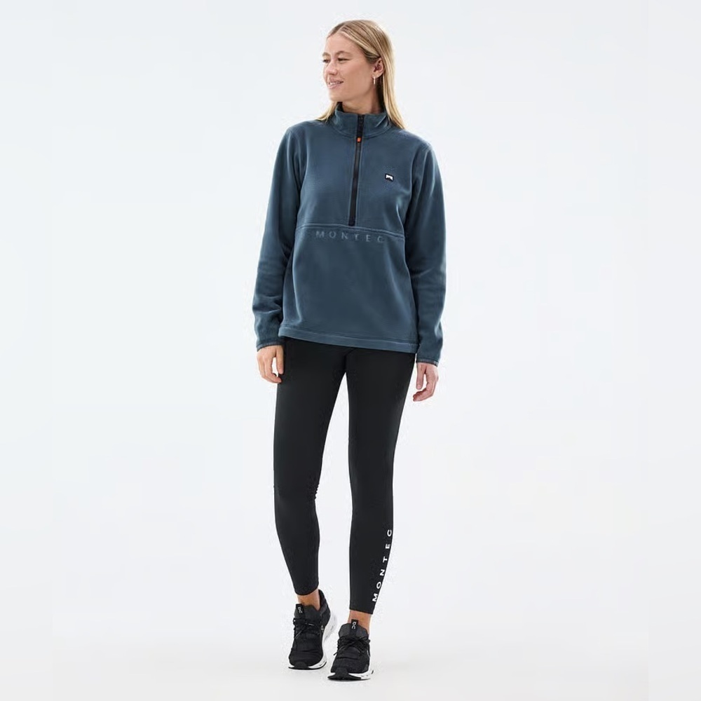 Montec Echo Fleece Half Zip Sweater Metal Blue Size L — image 3 of 8